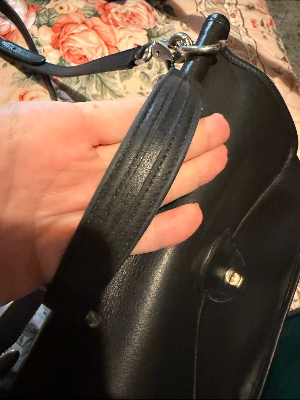 Coach Black Leather Vintage Willis bag - Picture 6 of 10